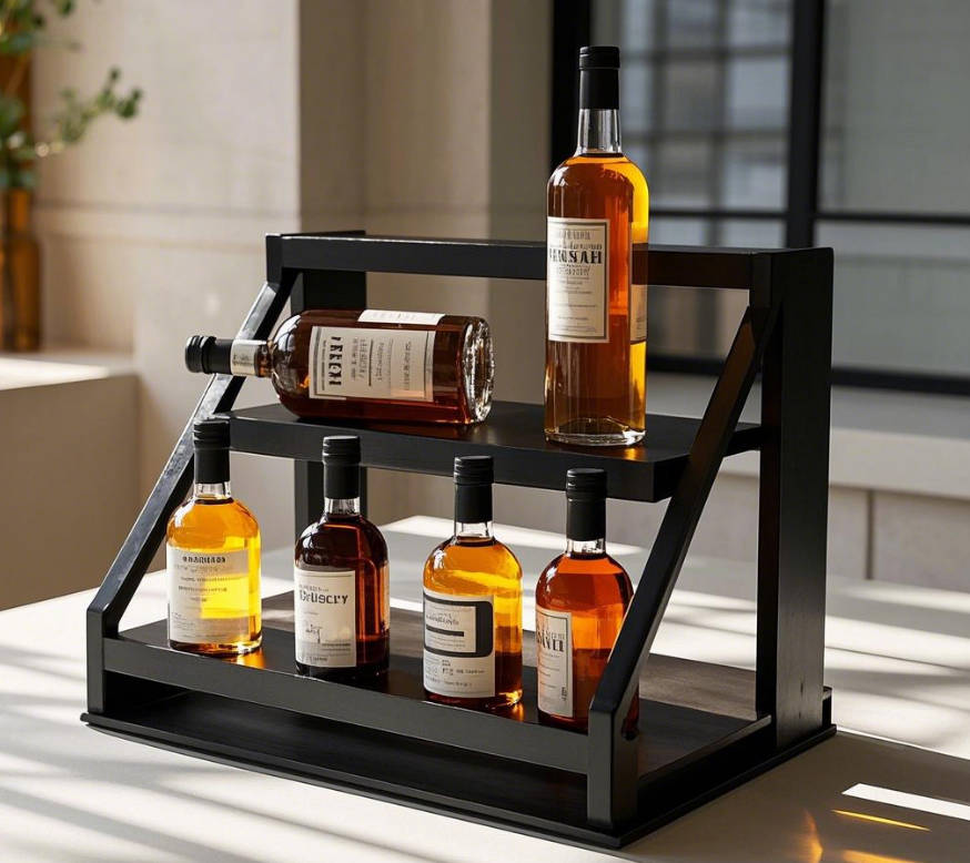 Wine bottle display shelf 2